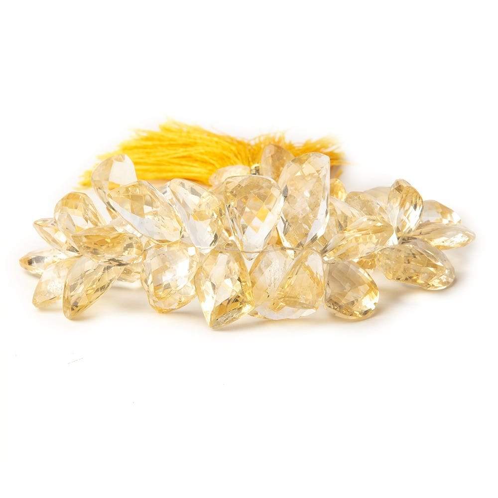 12x9-25x13mm Citrine top drill Faceted Free Shape 8 inch 46 beads AAA