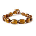 13-18mm Whiskey Quartz Checkerboard Faceted Oval Beads 8 inch 13 pieces