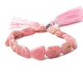13x10-17x12mm Rhodochrosite plain nugget beads 8 inch 12 pieces