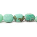 13x11-15x12mm Matte Chrysoprase plain nugget beads 8 inch 14 pieces
