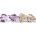 13x11-18x11mm Ametrine straight drilled faceted nuggets 15 inch 27 beads AA