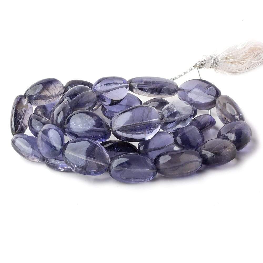 13x12-21x13mm Iolite plain nugget beads 20 inch 31 pieces AA