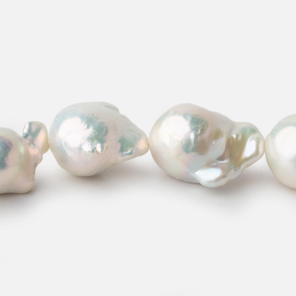 13x17-16x26mm Off White Ultra Baroque Freshwater Pearl 16 inch 18 pieces A
