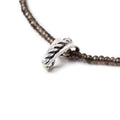 13x6mm Antiqued Sterling Silver Slider Style Twisted Rope Bail Set of 2