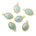 13x9mm Vermeil Bezel Aquamarine Marquise Pendant 1 piece