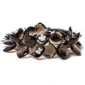 14-15mm Smoky Brown Quartz faceted pillow beads 7 inch 20 pieces
