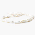 14-20mm Off White Biwa Straight Drill Freshwater Pearls 15 inch 22 pieces