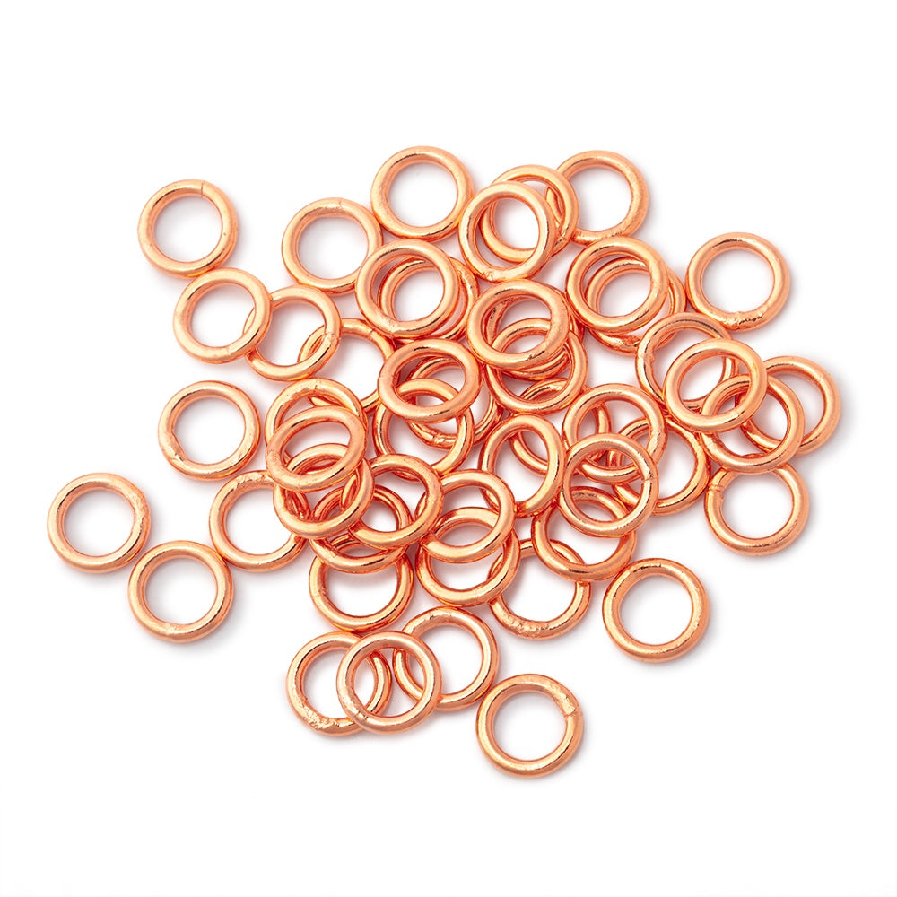 7mm Copper Closed Jump Ring Set of 50 pieces