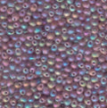 Miyuki Drop 2.8 mm DP28-142FR  Transparent Frosted Smoky Amethyst AB Drop Beads - 5 or 10 gm