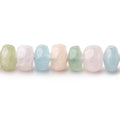 6mm Multi Beryl plain rondelle beads 16 inch 107 pieces