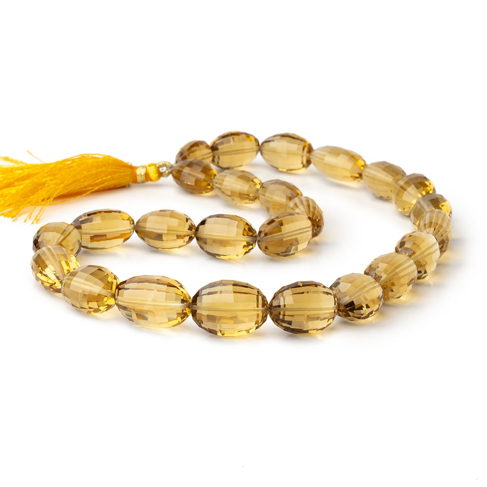 14x11-19x13mm Honey Quartz Faceted Oval 16 inch 25 Beads AAA