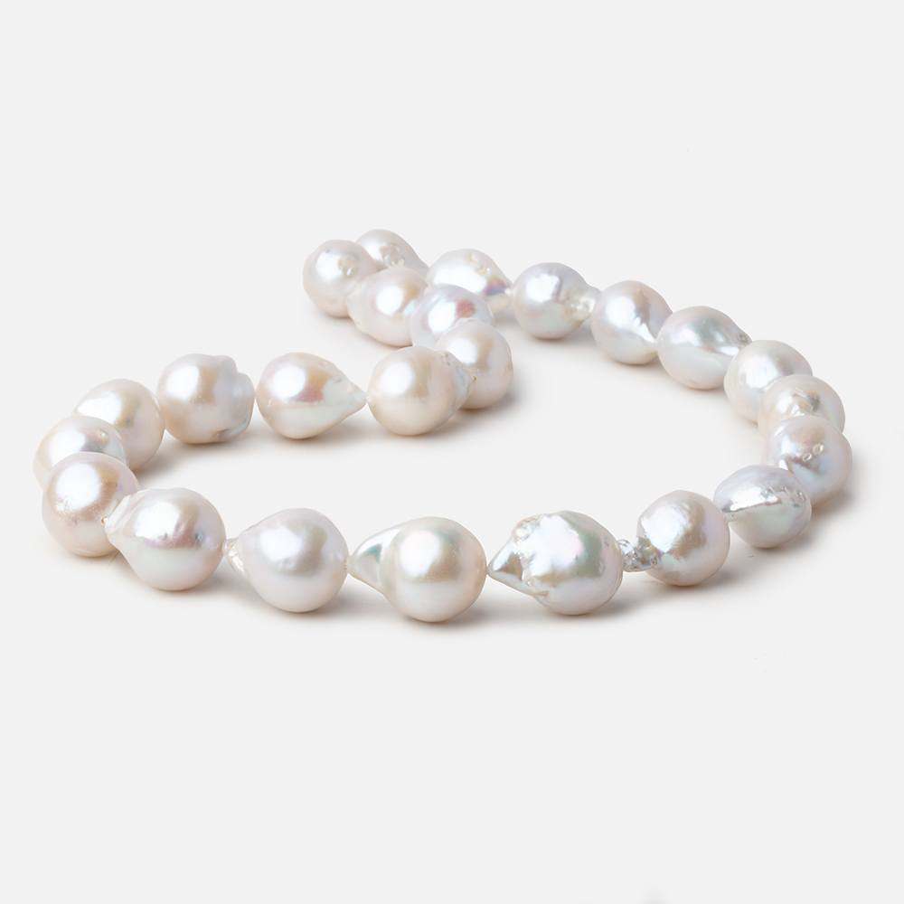 14.5x12-19x15mm Off White Ultra Baroque Freshwater Pearls 16 inch 24 pcs