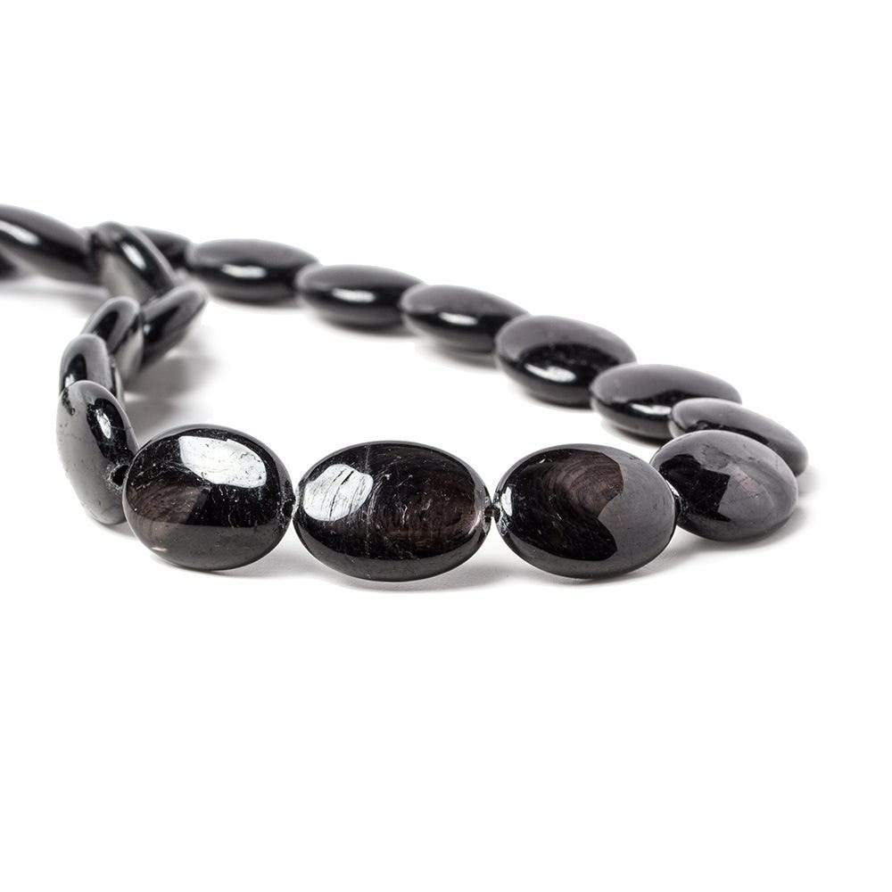 12x16mm Hypersthene plain oval beads 16 inch 25 pieces