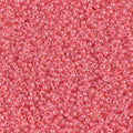 Miyuki 15-204   15/0 Coral Lined Crystal Luster Glass Seed Beads - 5 gm