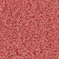 Miyuki 15-214   15/0 Salmon Lined Crystal Luster Glass Seed Beads - 5 gm