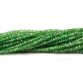 2.5-3mm Tsavorite Garnet faceted rondelles 16 inch A