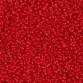 Miyuki 15-408   15/0 Opaque Red Glass Seed Beads - 5 gm
