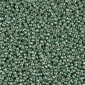 Miyuki 15-4215   15/0 Duracoat Galvanized Seafoam Green Seed Beads - 1, 2 or 5 gm