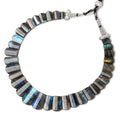 15x10-20x11mm Labradorite double drilled plain shape collar 40 beads