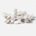 15x15-18x17mm Off White Keshi Freshwater Pearls 15 inch 48 pieces