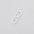 16x8.5mm Sterling Silver Twisted S Hook 1 piece