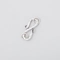 16x9mm Sterling Silver Twisted S Hook Clasp 1 piece