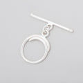 17mm Sterling Silver Toggle Swirl Design 1 piece