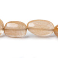 17x15-26x15mm Caramel Rutilated Quartz Plain Nugget Beads 16 inch 21 pcs