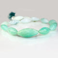 18-30mm Blue Peruvian Opal Faceted Marquise Beads 14.5 inch 16 pieces