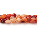 5x5-8x6mm Mexican Fire Opal plain nuggets 18 inch 60 Beads