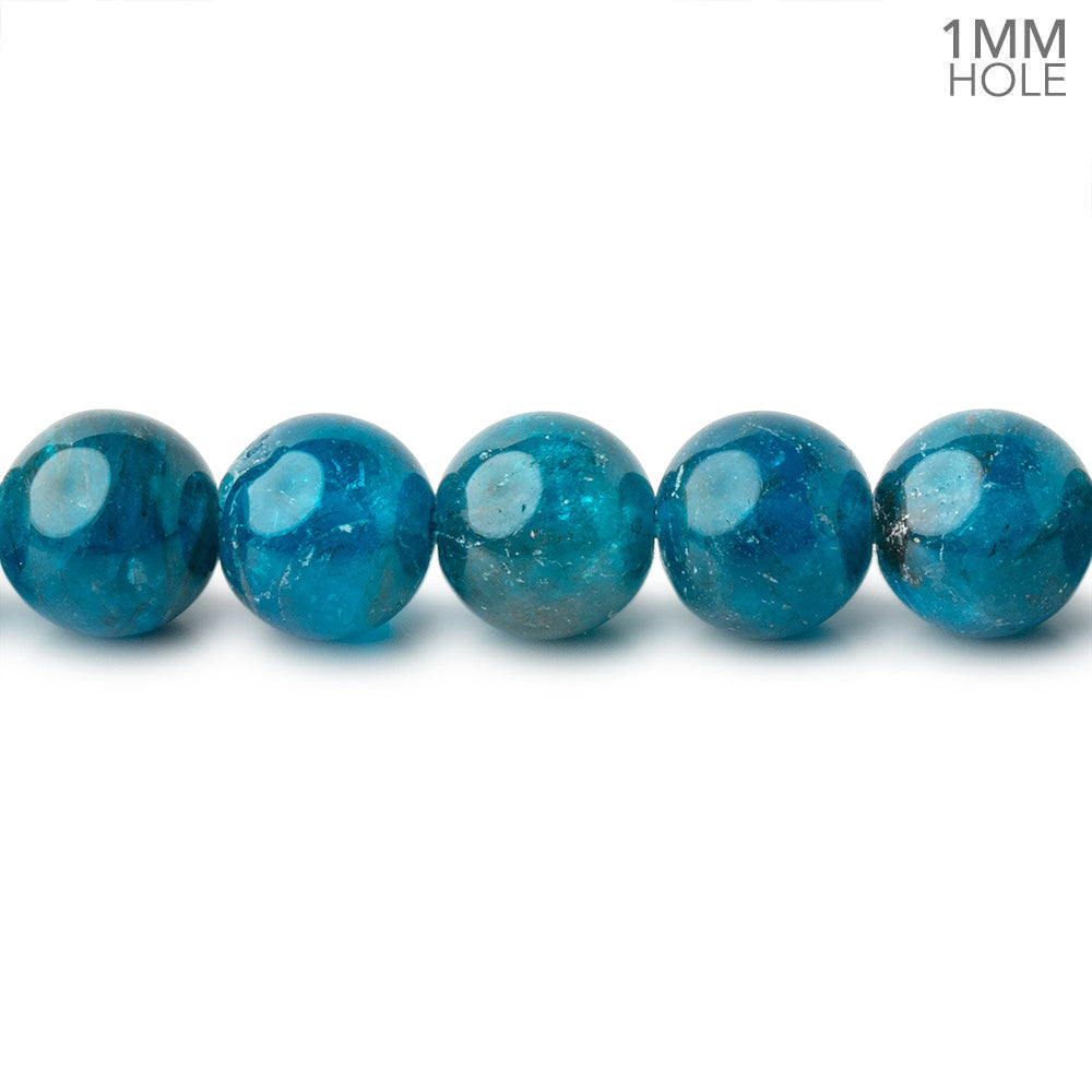 8mm Neon Apatite Plain Rounds 15.5 inch 51 beads A