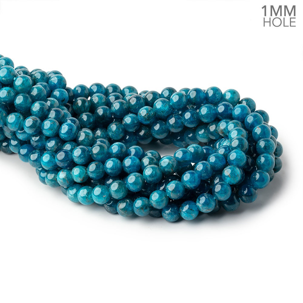 8mm Neon Apatite Plain Rounds 15.5 inch 51 beads A