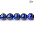 8mm Lapis Lazuli Plain Round Beads 16 inch 51 pieces 1mm Hole