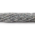 2mm Mystic White Topaz microfaceted rondelle beads 13 inch 180 pieces