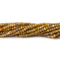 1.8mm Opaque Medium Golden Australian Opal micro faceted rondelle beads 12.5 inch 220 pieces AA