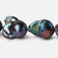 Peacock Ultra Baroque Freshwater Pearl 16 inch 17 pieces A