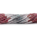 2mm Multi Color Spinel Micro Faceted Round Beads 12 inch 180 pieces AA