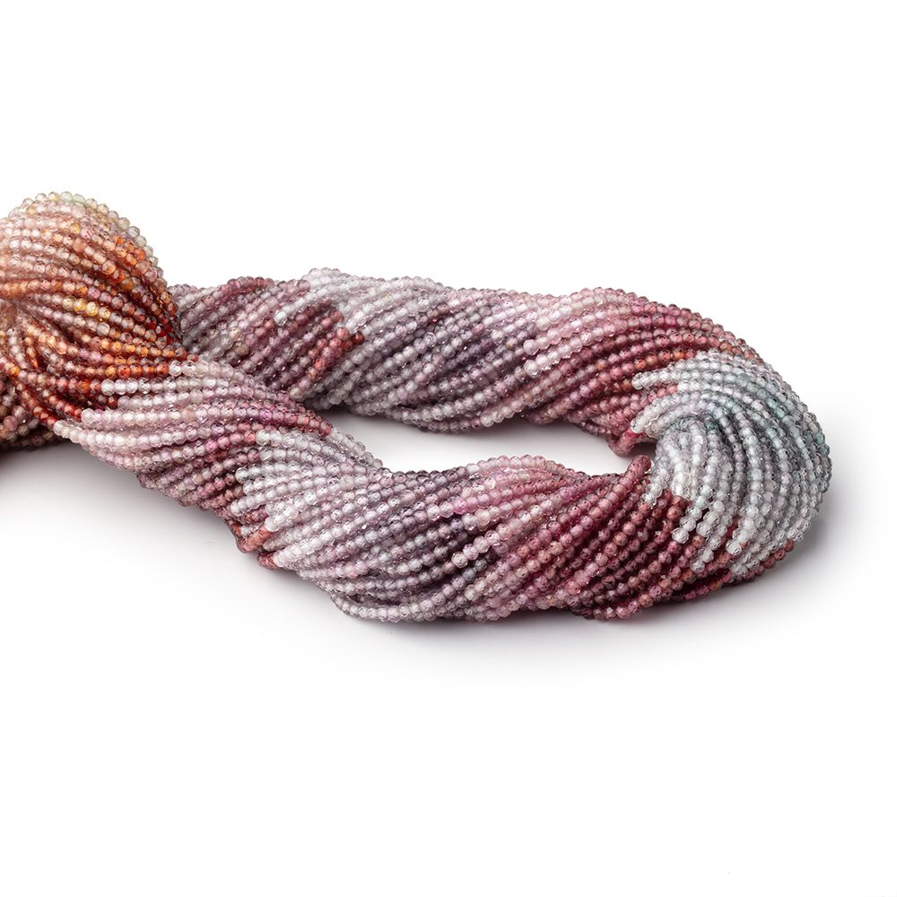 2mm Multi Color Spinel Micro Faceted Round Beads 12 inch 180 pieces AA