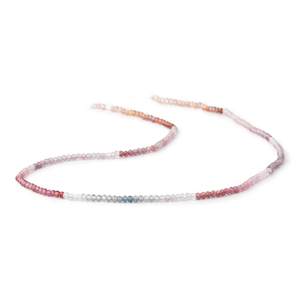 2mm Multi Color Spinel Micro Faceted Round Beads 12 inch 180 pieces AA