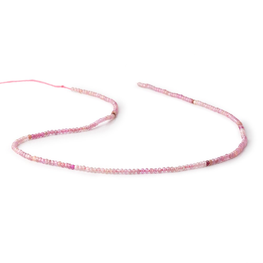 2mm Shaded Ruby micro faceted round beads 13 inch 170 pieces