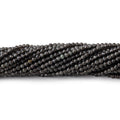 2mm Dark Platinum Grey Moonstone Micro Faceted round beads 13 inch 175 pieces A