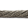 2mm Golden Pyrite microfaceted round beads 13 inch 155 pieces