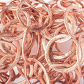 19mm & 22x18mm Rose Gold Plated Brushed Round & Oval Link Chain
