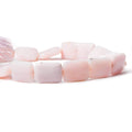 19x14-20x15mm Dendritic Pink Peruvian Opal plain rectangle 11.75 in 15 beads