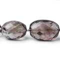 19x14-26x18mm Mossy Amethyst Faceted Nugget Beads 18 inch 18 beads