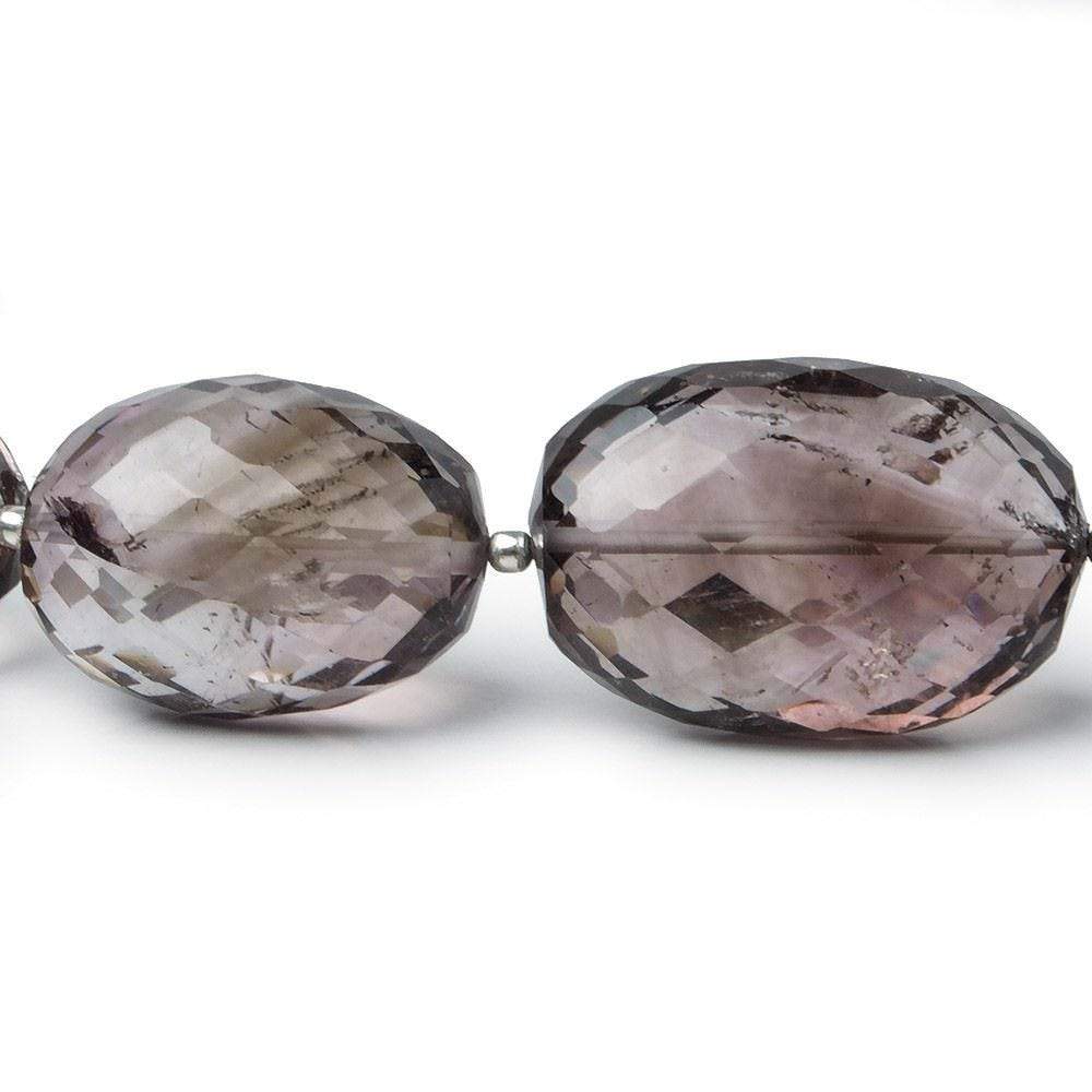19x14-26x18mm Mossy Amethyst Faceted Nugget Beads 18 inch 18 beads