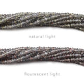 2-3mm Color Change Sapphire Faceted Rondelle beads 16 inch 274 pieces