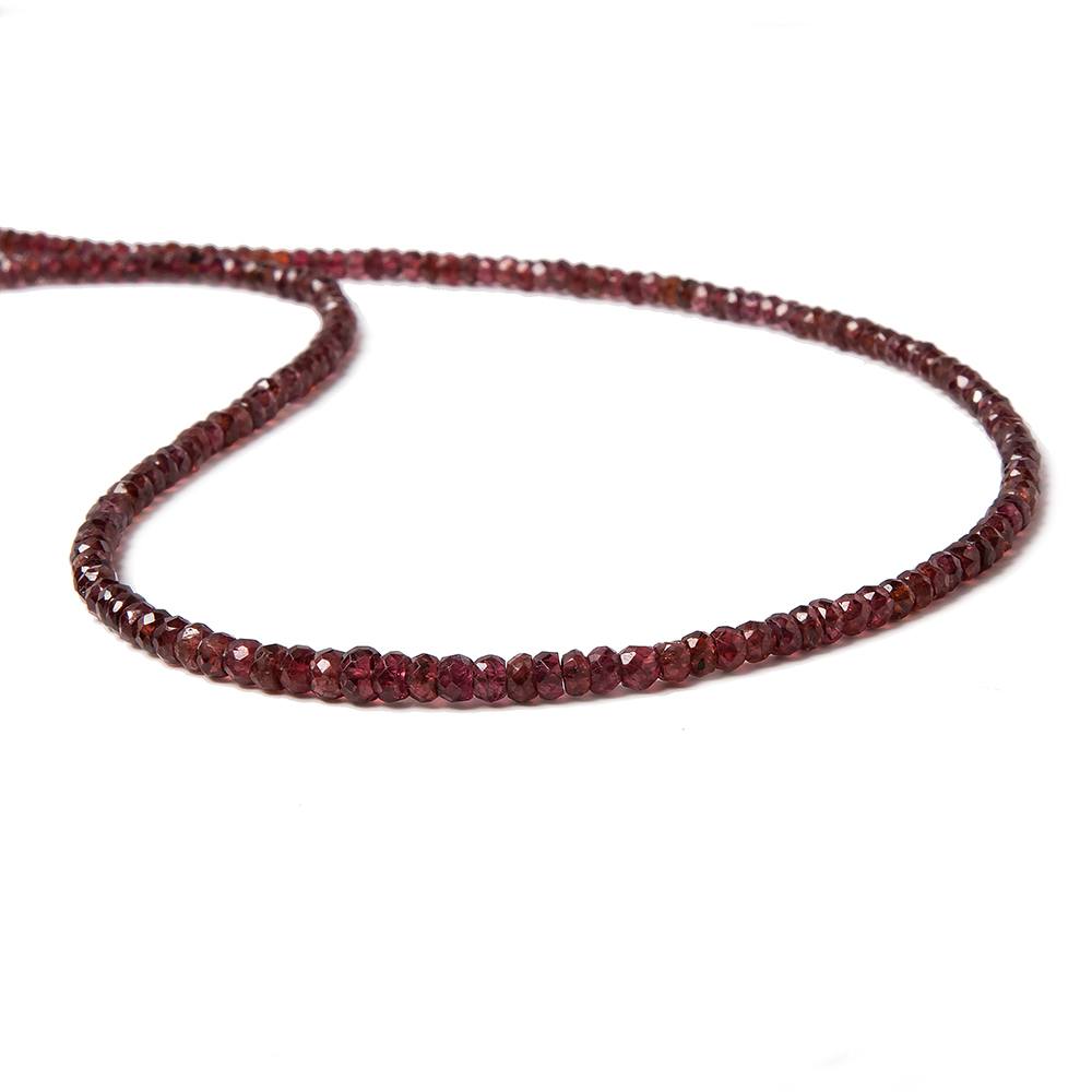 2-3mm Candy Apple Red Spinel faceted rondelle Beads 16 inch 220 pieces
