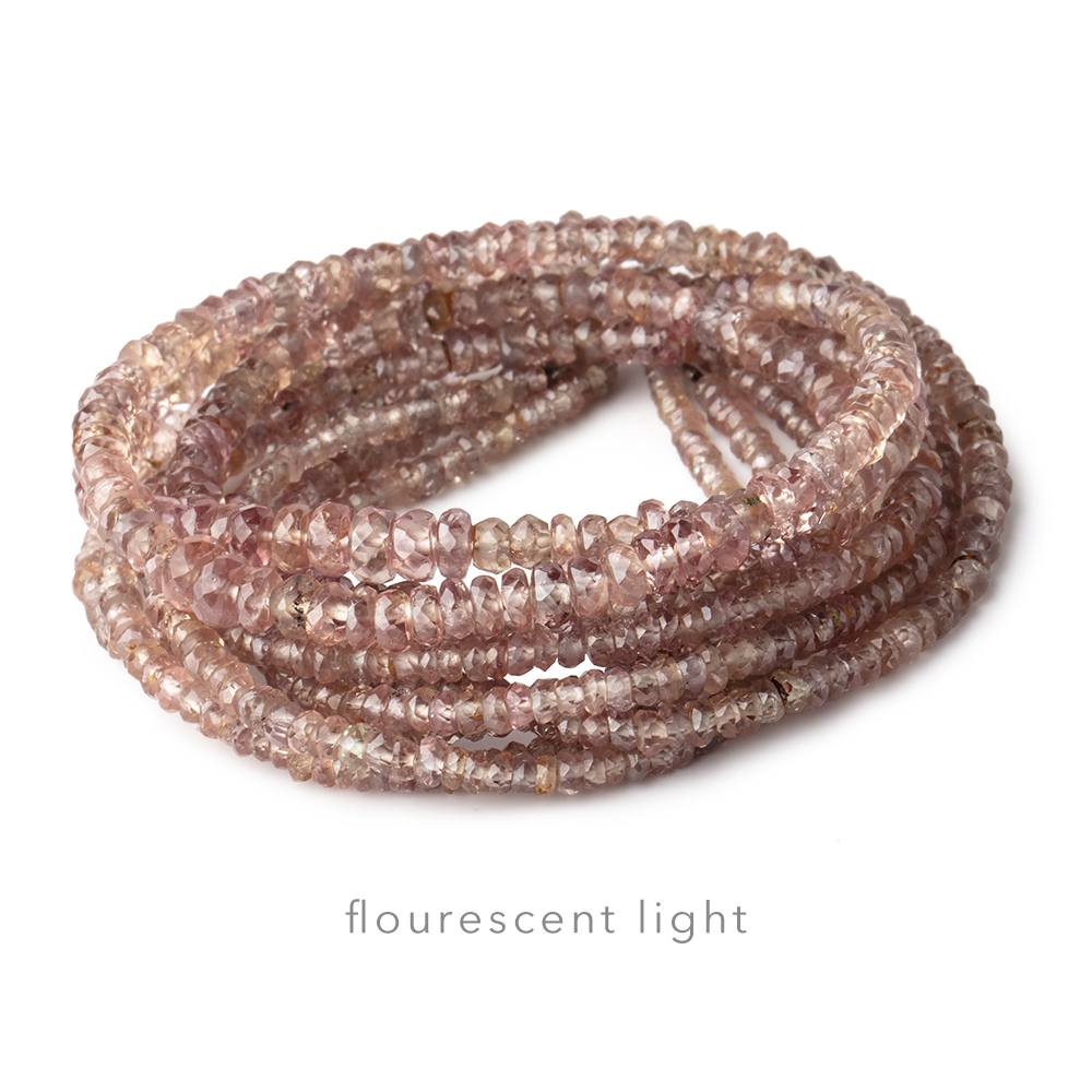 2-4mm Color Change Garnet Faceted Rondelle Beads 16 inch 257 pieces