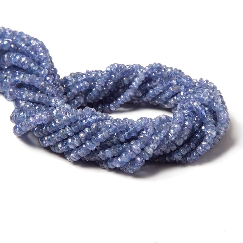 2-4mm Tanzanite Beads Faceted Rondelle 16 inch 226 pieces
